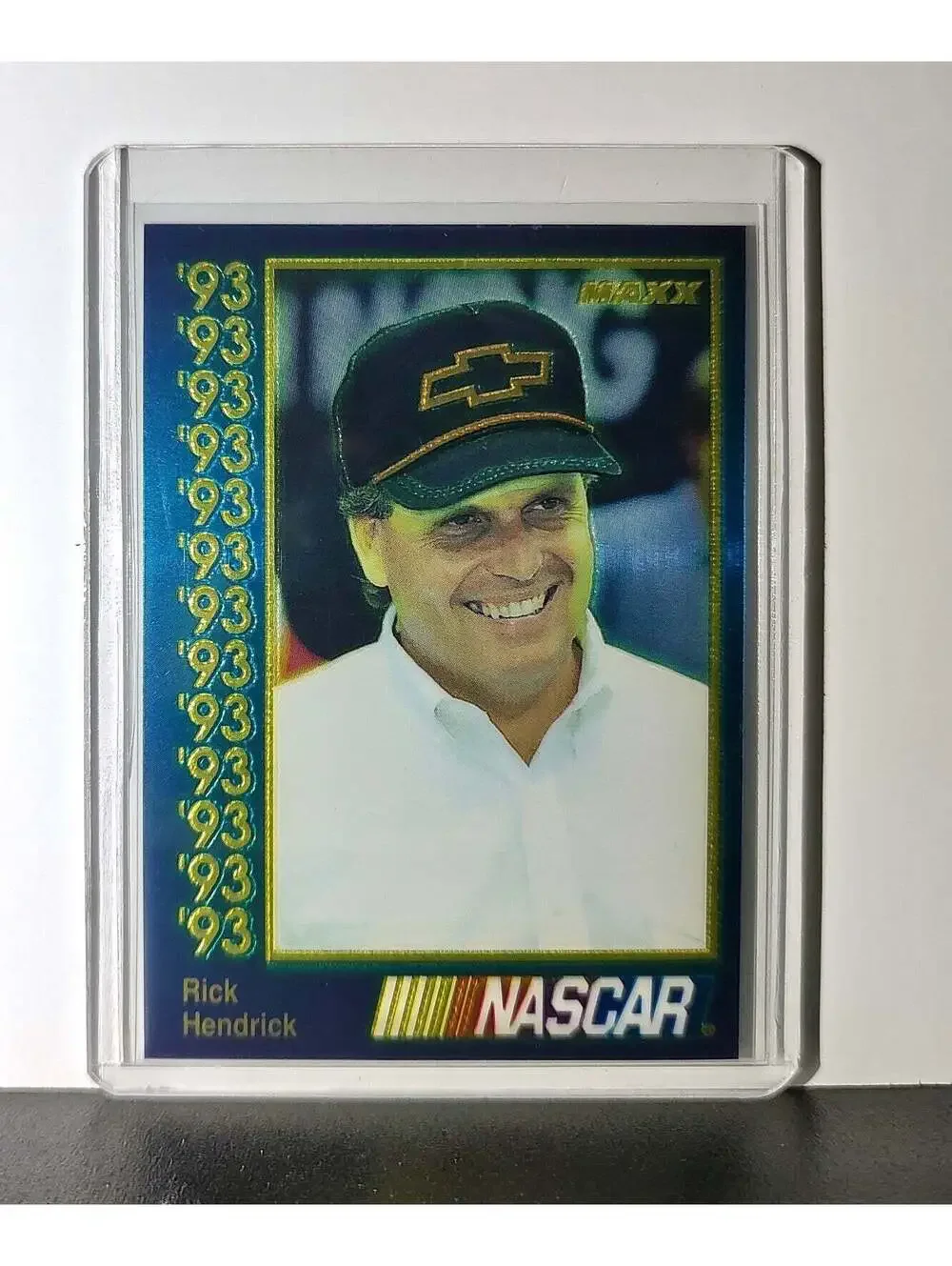 Rick Hendrick 1993 Maxx Premier Plus Racing #94 NASCAR Card Hendrick Motorsports